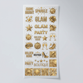 Golden Shine Faux Sequin Premade DTF Transfer Gangsheet - 22 x 60 product image