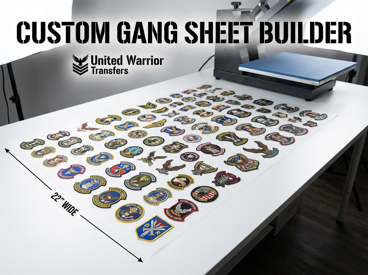 Custom DTF Gang Sheet Builder 22in Wide