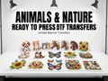 Ready to Press DTF Transfers Animals and Nature