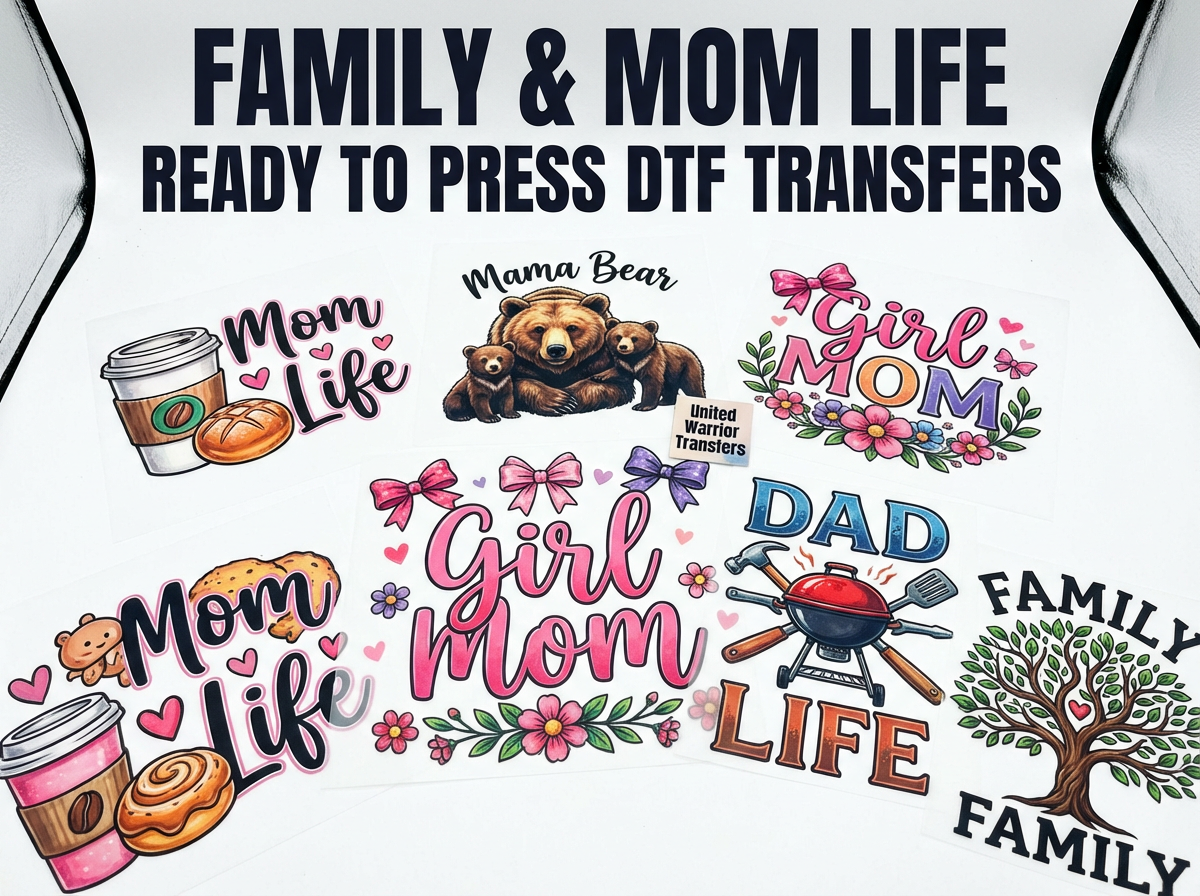 Ready to Press DTF Transfers Family and Reunion